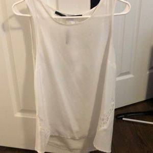 White lace tank top